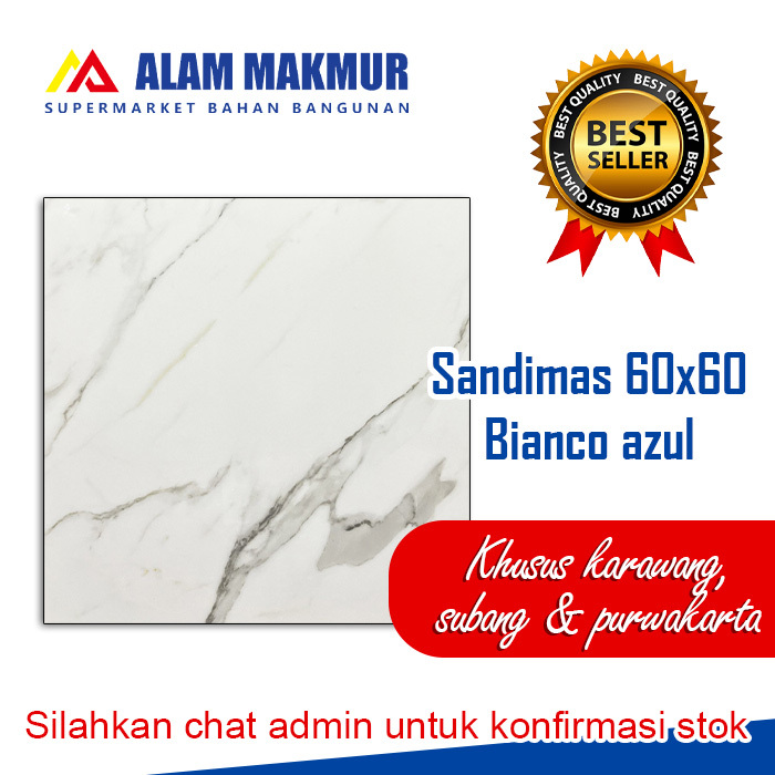 Granit 60x60 sandimas bianco azul