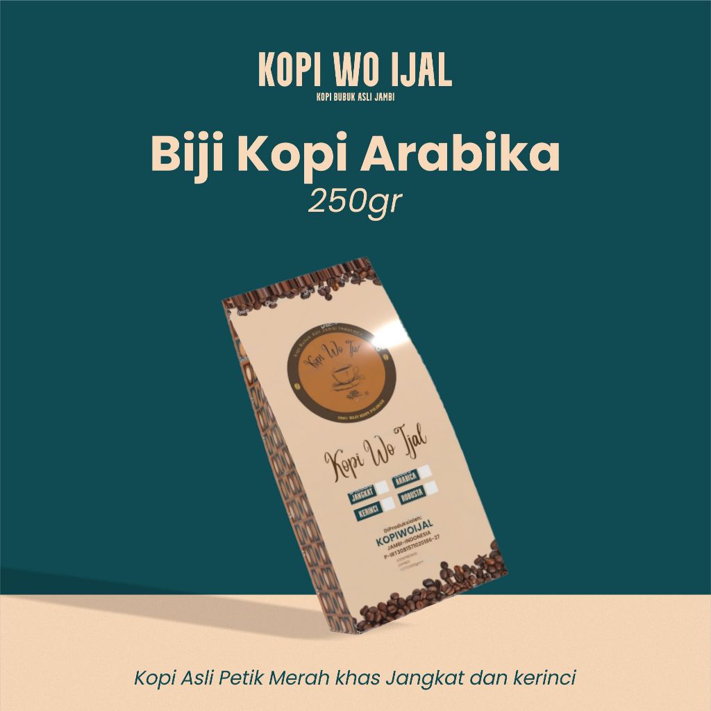 

Biji Kopi Arabica 250gr | Kopi Wo Ijal