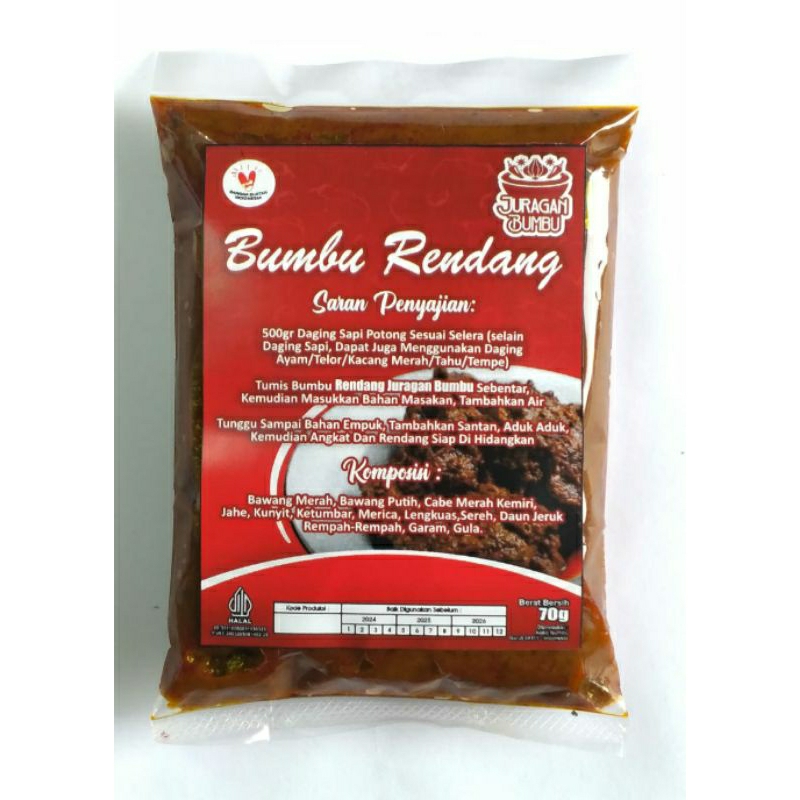 

JURAGAN BUMBU-Bumbu Rendang 70 gram