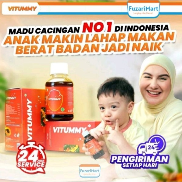 

PROMO !!! VITUMMY Madu Cacingan dan Lahap Makan Nutrisi Vitumy Anak 1 BOTOL