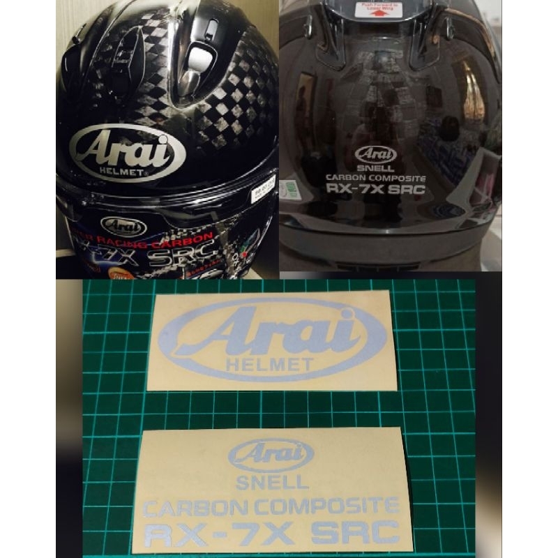 stiker cutting arai RX 7X SRC//Stiker logo arai//stiker arai karbon