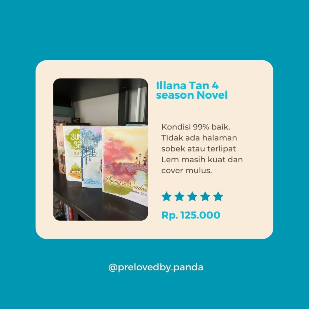 PRELOVED Novel Ilana tan 4 musim
