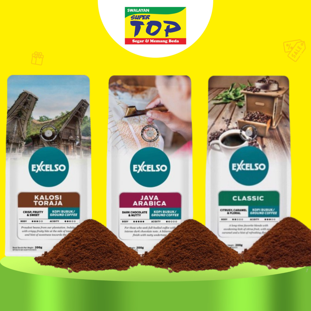 

~TOP~ EXCELSO KOPI BUBUK INSTAN EXCELSO KALOSI TORAJA / JAVA ARABICA / CLASSIC 200GR