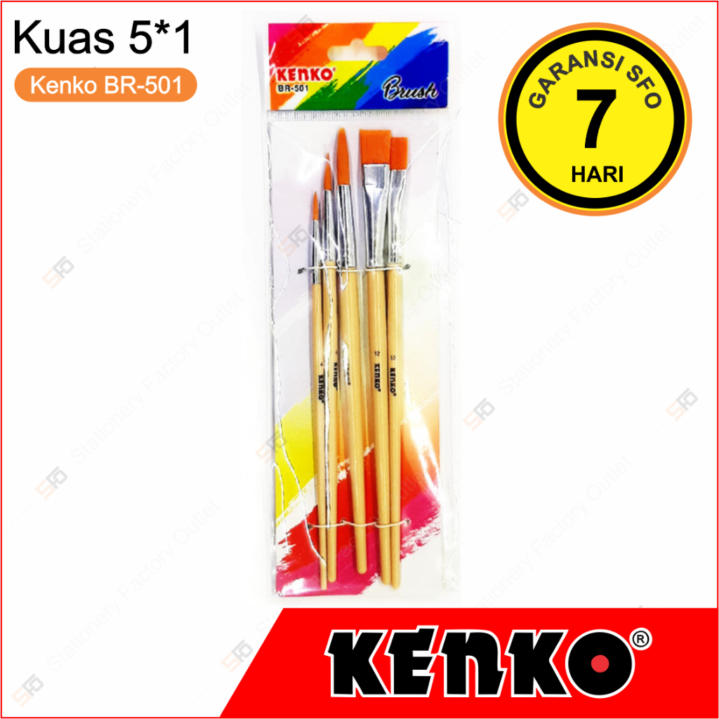 

Paket Kuas Kenko BR-501 - 5 in 1 Brush