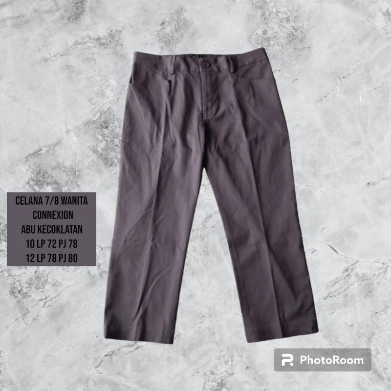 Celana wanita 7/8 bahan katun brand connexion