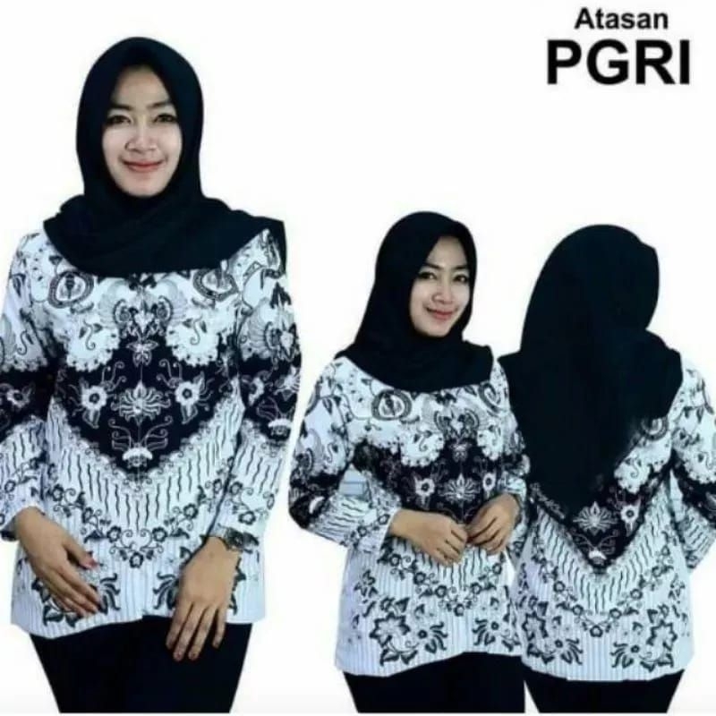 BAJU PGRI WANITA TERBARU 2024 LAPIS FURING | Seragam PGRI Wanita Lapis Furing Warna Putih