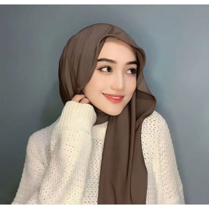 (isi 5 pcs)HIJAB PASMINA JERSEY by Arina || PASMINA MLEYOT || PASMINA PASHMINA  JERSEY