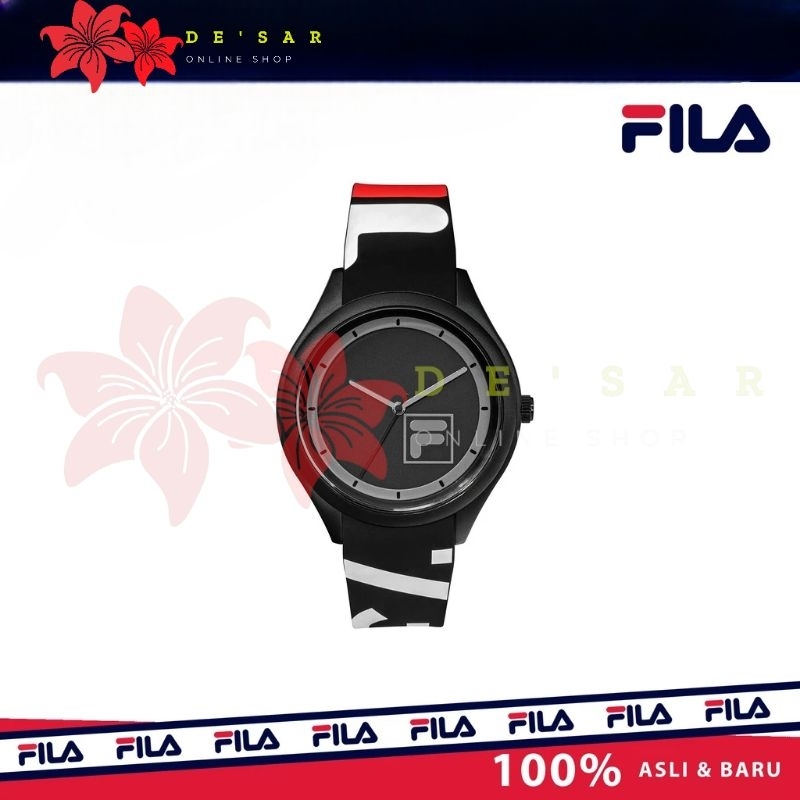 FILA JAM TANGAN WHITE BLACK ORIGINAL 38-322-10 PRIA & WANITA