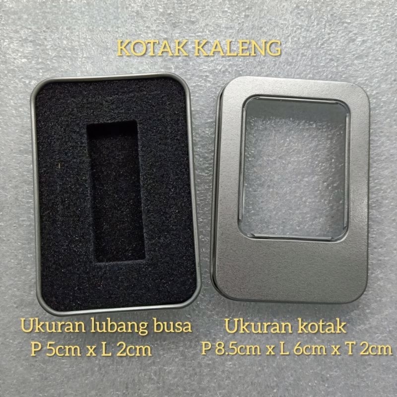Kotak Penyimpanan Flashdisk Universal Bahan Kaleng Metal