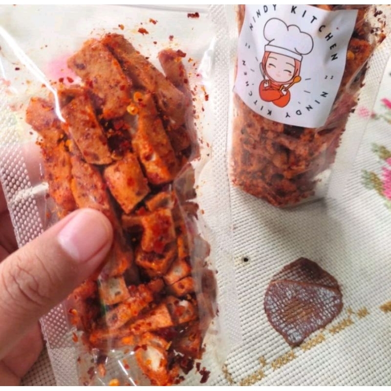 

Basreng Pedas Daun Jeruk/Baso Goreng Pedas