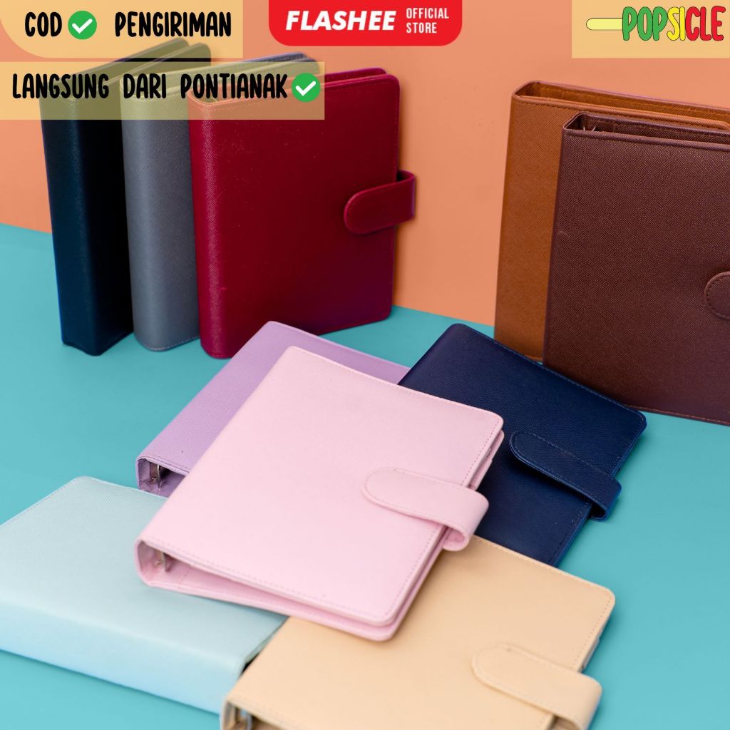 

Agenda Flashee Polos A6 6 Ring Buku Agenda A6 Polos Binder Keuangan Financial Planning Book