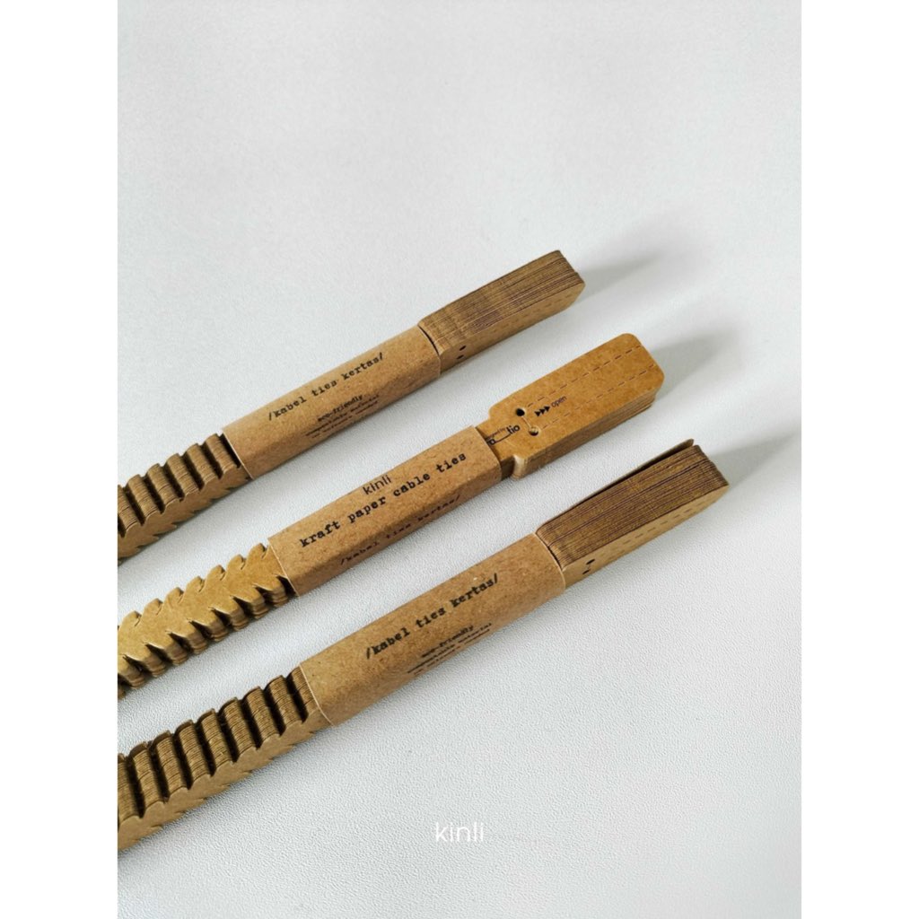 

kraft paper cable ties eco friendly compostable kabel ties kertas