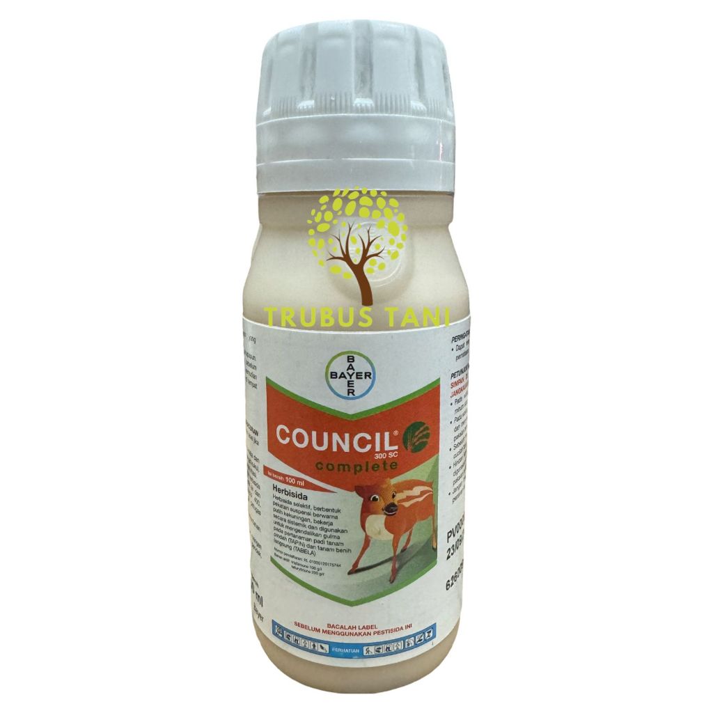 COUNCIL COMPLETE 300 SC 100 ML HERBISIDA PINTAR PADI