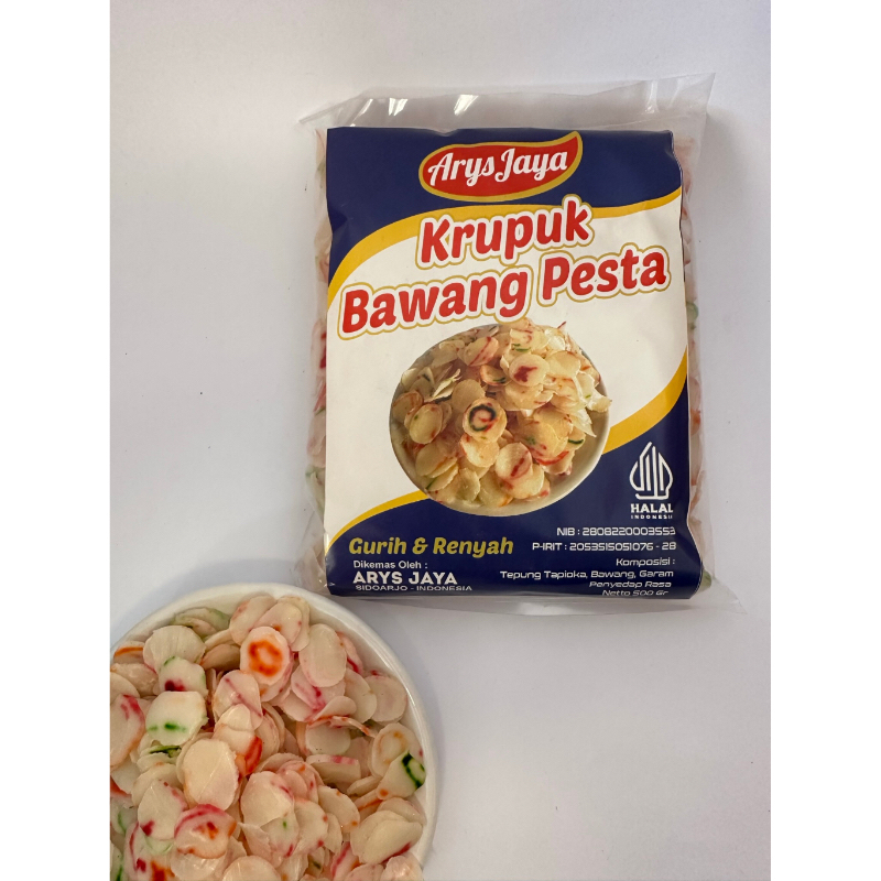 

MURAH [krupuk bawang pesta 500gr] krupuk mentah murah
