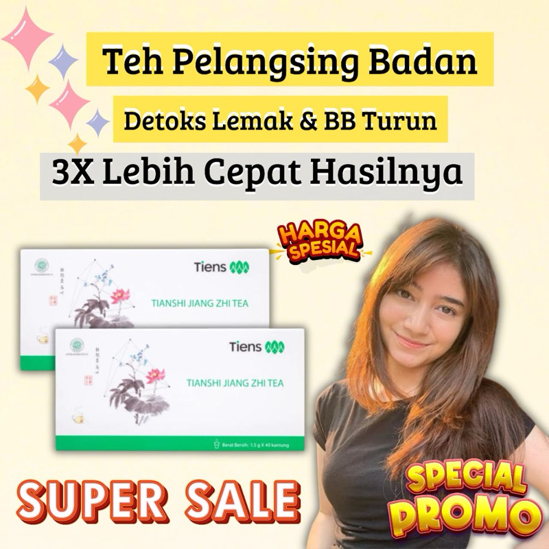 [ PROMO ] Teh Pelangsing Badan Jhiang Zhe Tea Tiens Menurunkan Berat Badan
