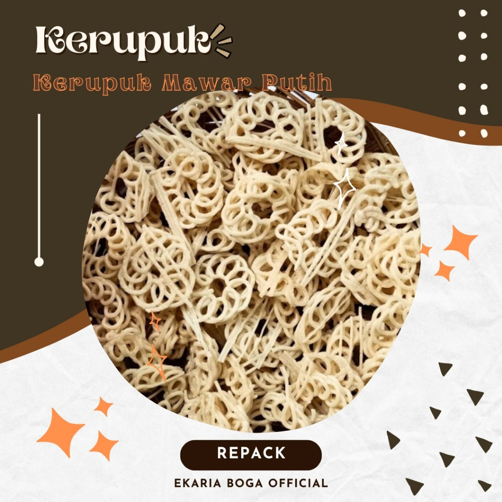 

KERUPUK | KRUPUK BAWANG | SEBLAK | BUNGA PUTIH | PALEMBANG | MAWAR MENTAH | KERUPUK MAWAR PUTIH 250GR