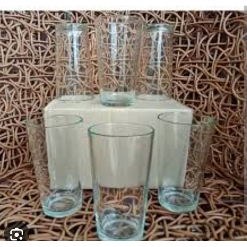 GELAS ES TEH POLOS /GELAS JUICE/HARGA 1 LUSIN GELAS POLOS