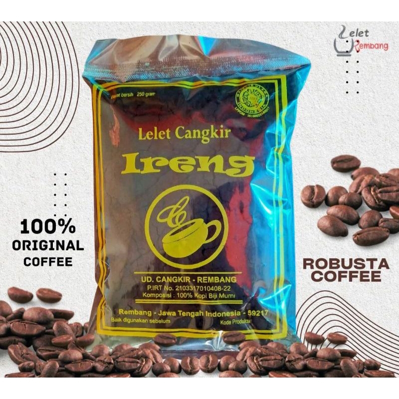 

KOPI LELET IRENG ORIGINAL CANGKIR Khas Lasem Rembang