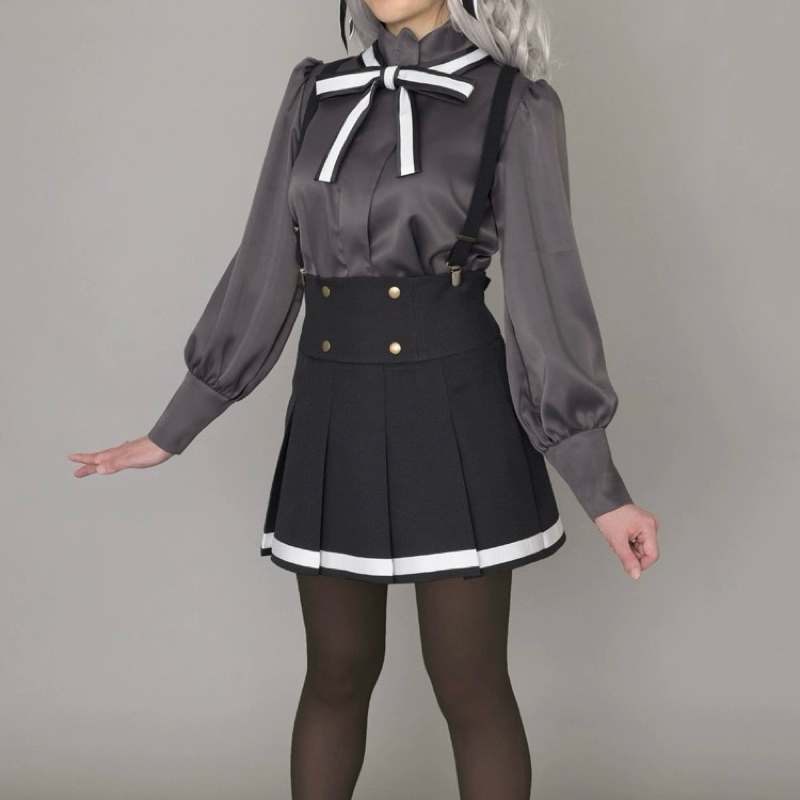 【Lolicos】Ready Supai Kyoshitsu Spy Classroom Spy Room Lily Flower Garden Cosplay Costume Fullset Wig