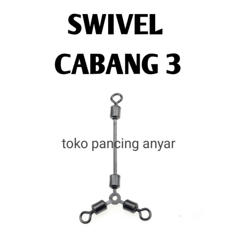 3 way swivel/swivel cabang 3