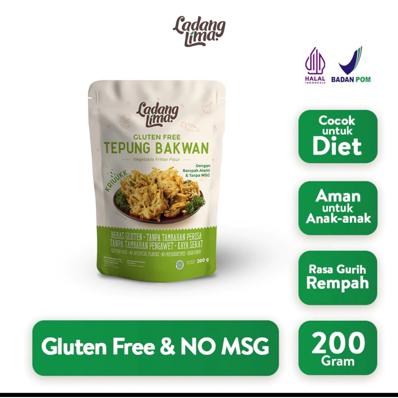

tepung bakwan no gluten ladang lima