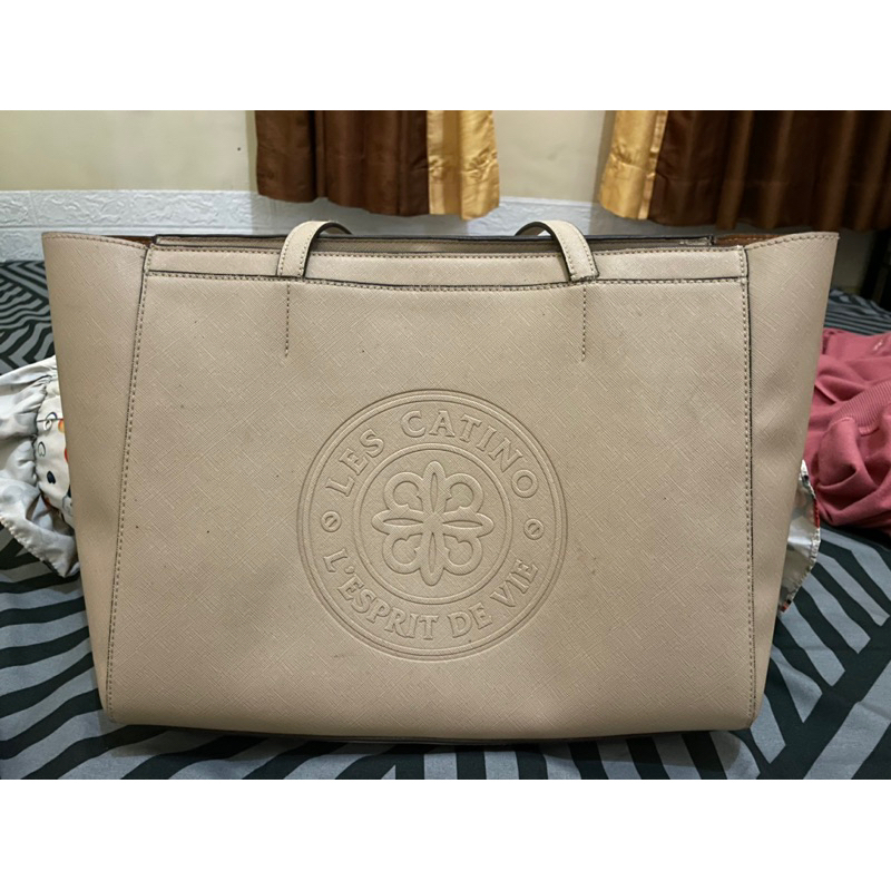 preloved tas tote les catino esprit tote