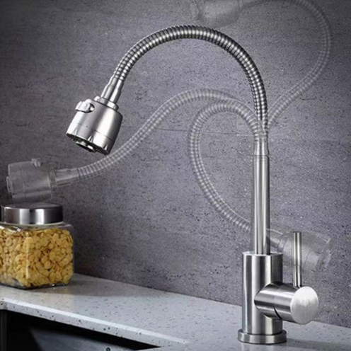 Kran Angsa Dapur Fleksibel 2 Mode Kran Wastafel Angsa Dapur Fleksibel Kualitas Tinggi Fleksibel Kran