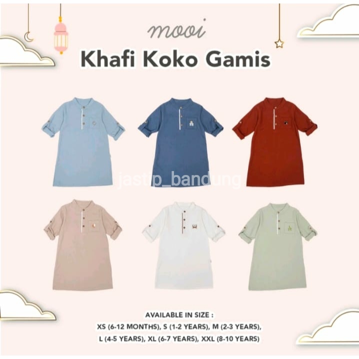 Mooi Atasan Anak Laki-Laki Khafi Koko Gamis Anak / Mooi Koko Anak Khafi / Mooi Koko Khafi / Gamis Kh