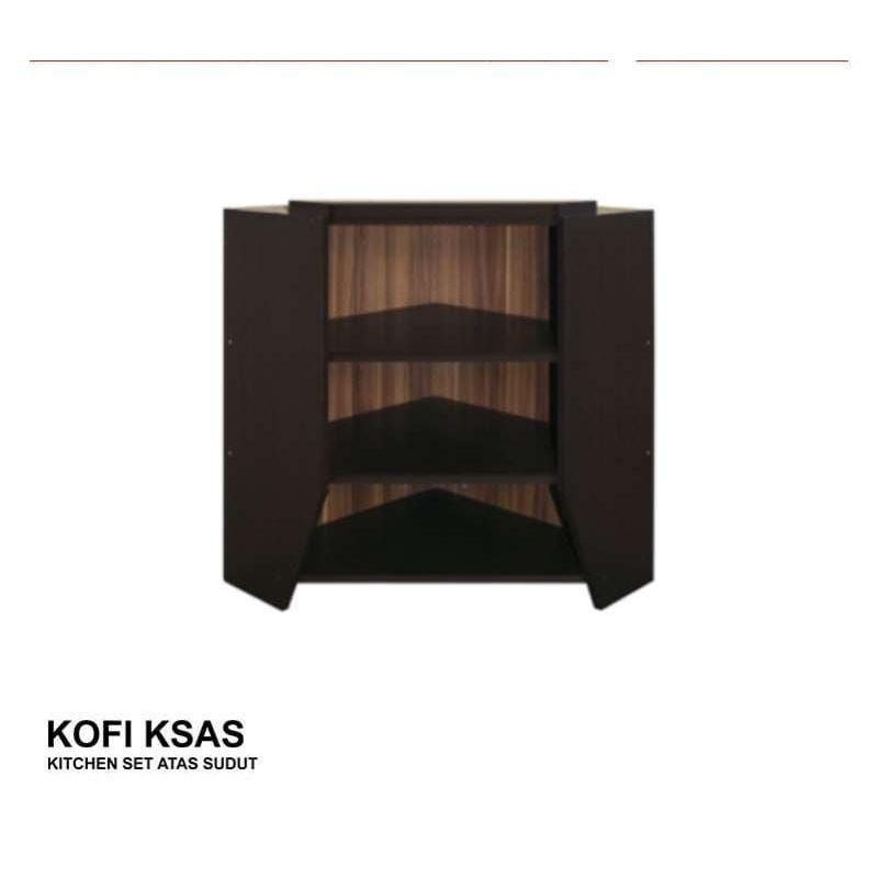 Activ Kitchen Set Sudut Minimalis / Rak Atas Dapur / KOFI KSAS