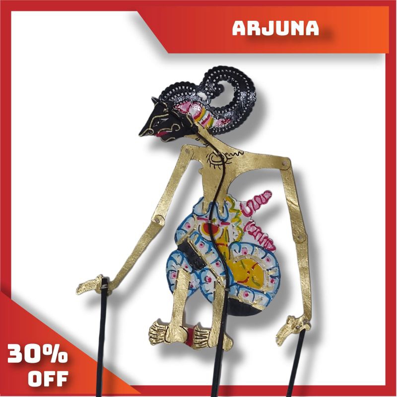 wayang kulit asli karakter arjuna