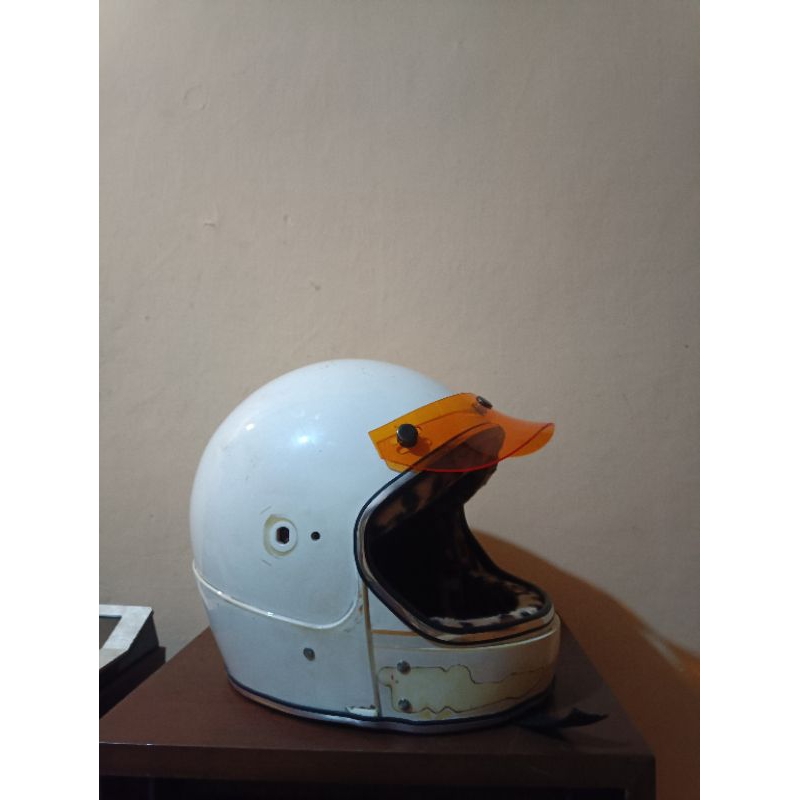 Helm Helmet TRX moncong pendek siap pakai slim head