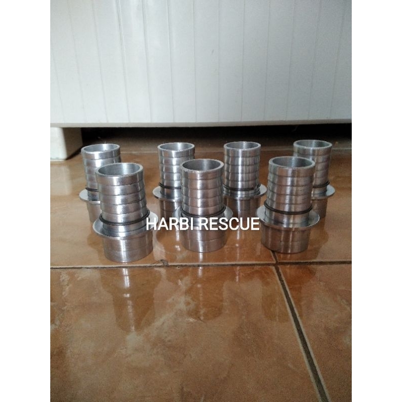Coupling machino male alumunium 1,5 inch