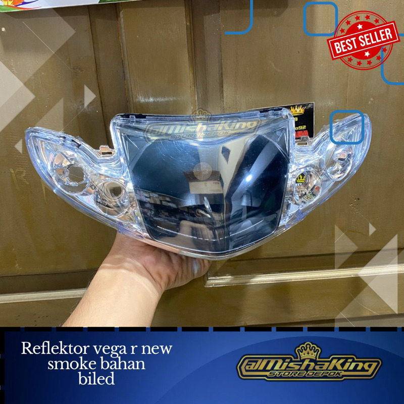 Reflektor vega r new bahan biled smoke hitam