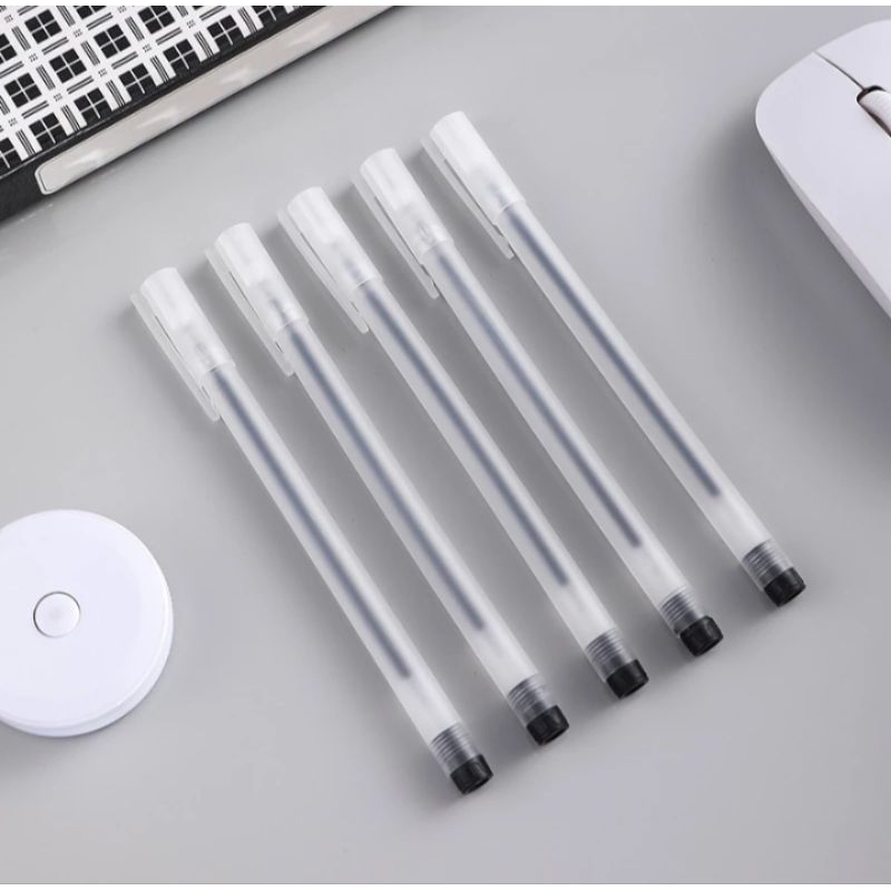 

Pulpel Gel 0.5mm Bolpoin Pena Pulpen Tinta Gel Cair Pena Transparant Pen Gel