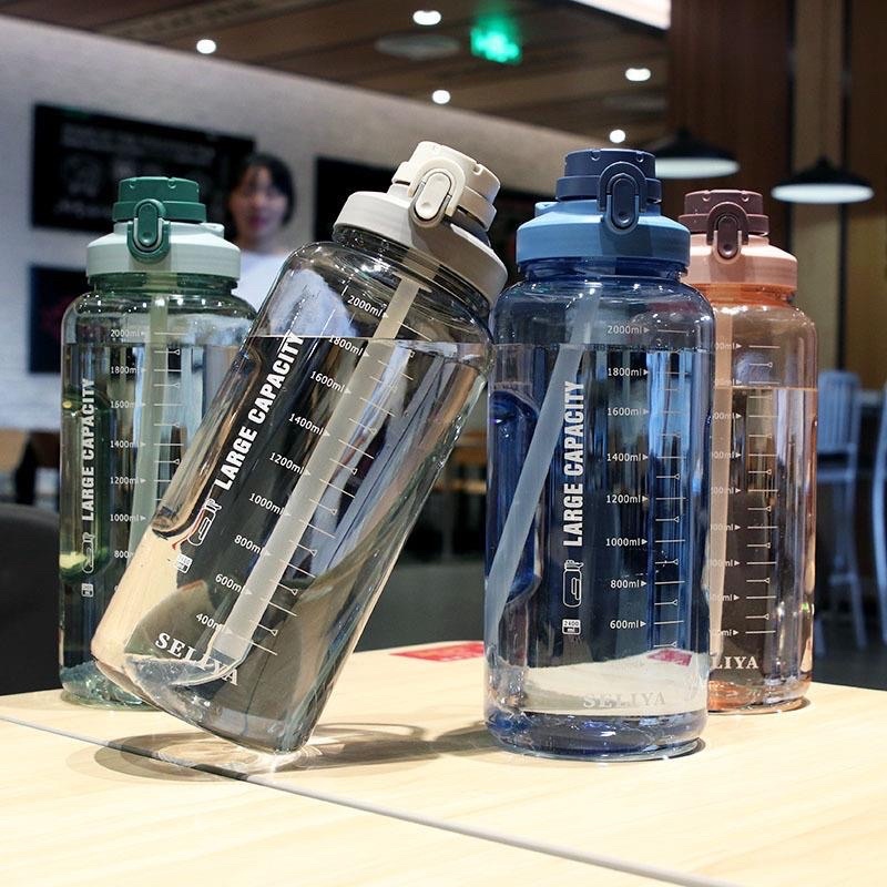 BOTOL MINUM JUMBO 2.4 LITER / BOTOL MINUM VIRAL BENING 2 LITER TRANSPARAN SELIYA