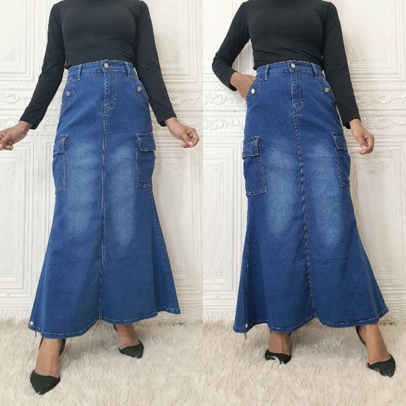 Rok Jeans Cargo Duyung Import Bangkok 2920