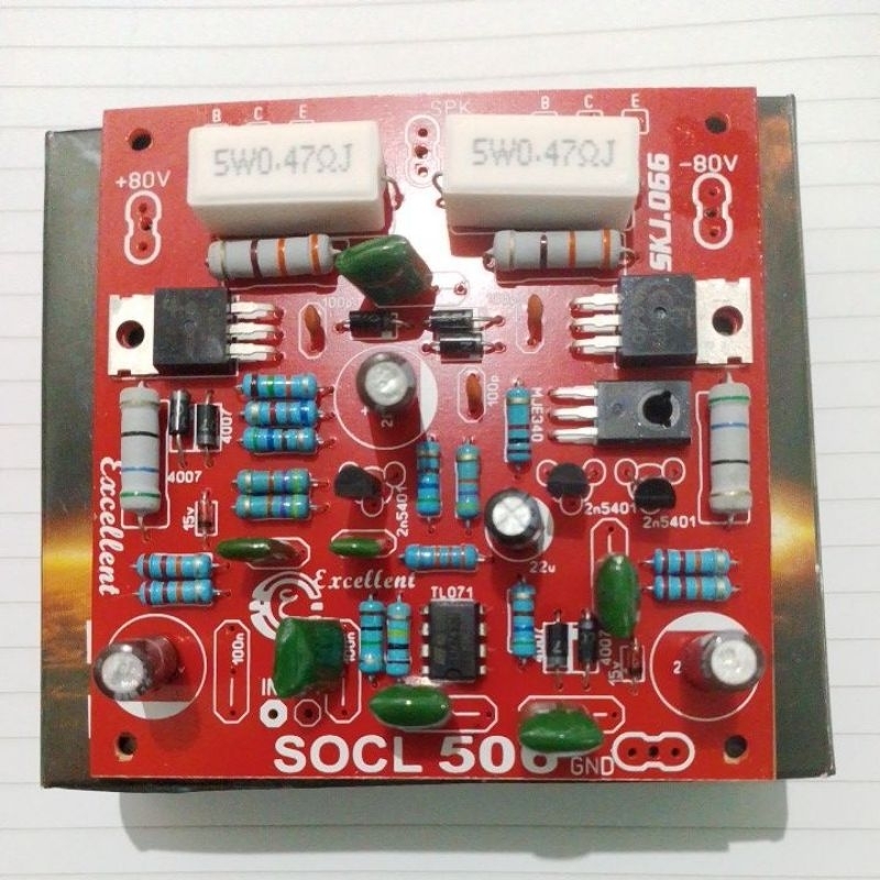 KIT AMPLIFIER UNTUK LAPANGAN SOCL 506 DRIVER POWER AMPLIFIER SOUND CLASS ENGGINE