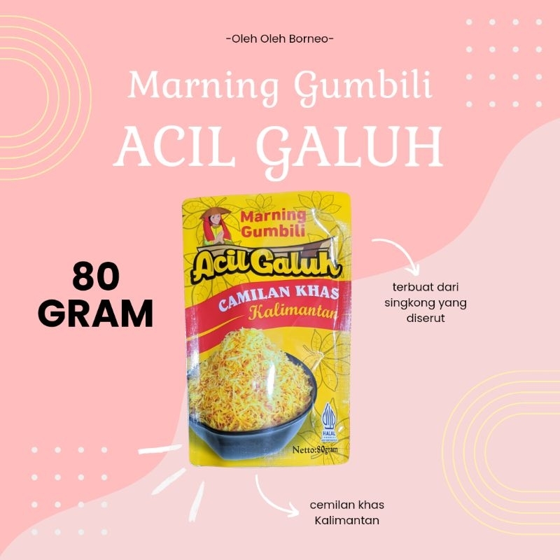 

Marning Gumbili Acil Galuh 80 Gram Khas Kalimantan