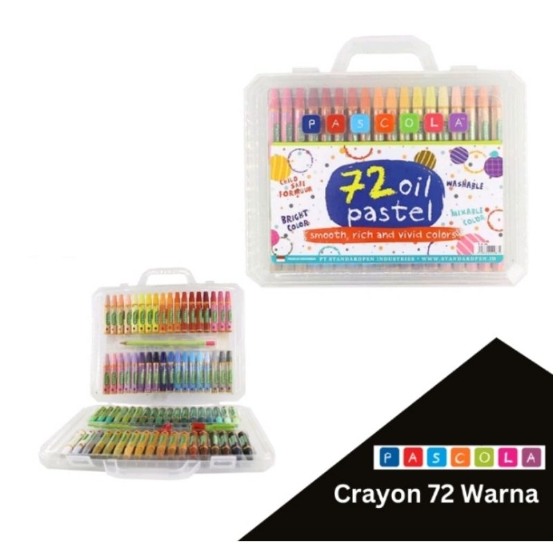 

Crayon Oil Pastel Pascola 72 Warna//