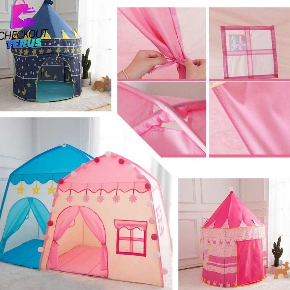 STOK TERBATAS CT M128 M129 Tenda Mainan Anak el Rumah Tenda Castle Anak Mainan Rumah Rumahan Tenda A