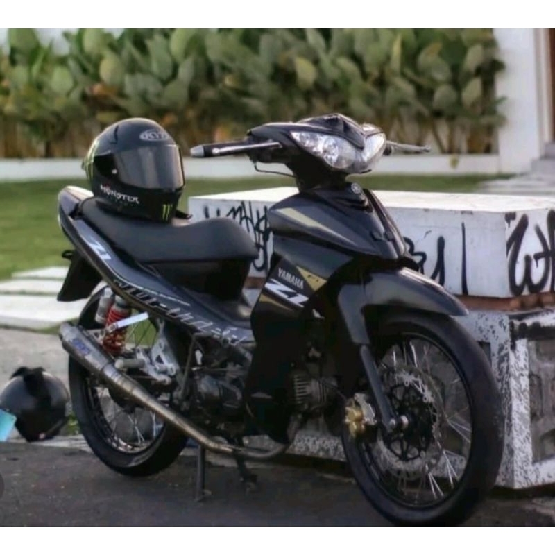 (BAYAR DITEMPAT)Striping Jupiter Z1 2021 Hitam striping lis stiker standar ori Jupiter Z1 hitam gold