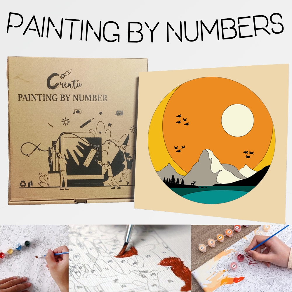 

Paint By Number DIY Painting By Number Kit 20 x 20 1 Set Free Box Limited