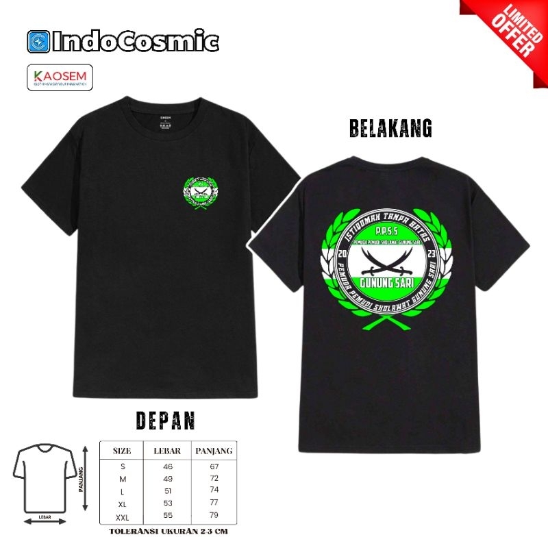 Kaos Sholawat gunung sari / kaos Sholawat syekermania