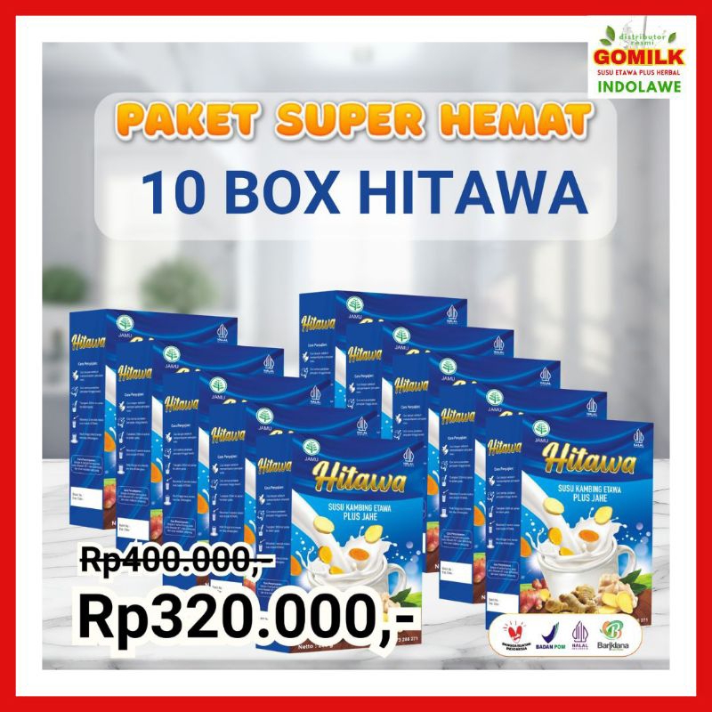 

Paket Hemat Hitawa Susu Etawa plus Jahe