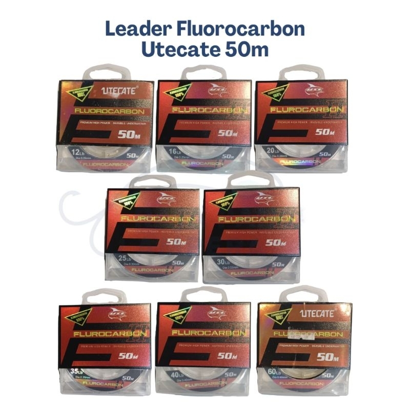 SENAR LEADER UTECATE NQ || UTECATE || SHOCK LEADER || FLUOROCARBON 50M 100%