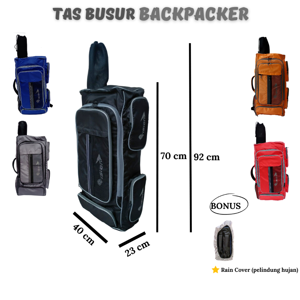 TAS BUSUR PANAH BACKPACKER PREMIUM | Tas Panahan Bow Bag Case Archery