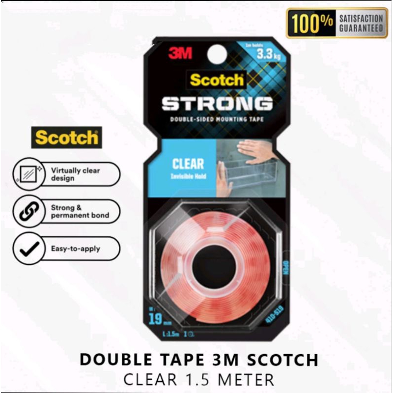 

3M Scotch Double Tape Bening VHB Mounting Transparant