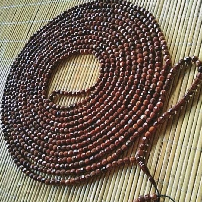 Tasbih 1000 kaukah bulat kristal/bulat kating