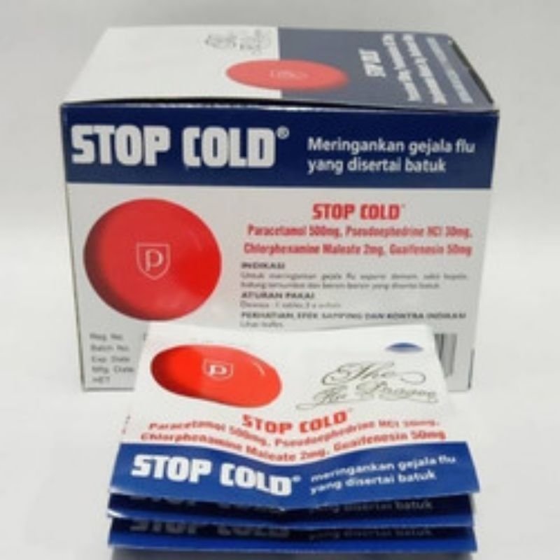 Stop Cold tablet 1box@15strip@60tablet