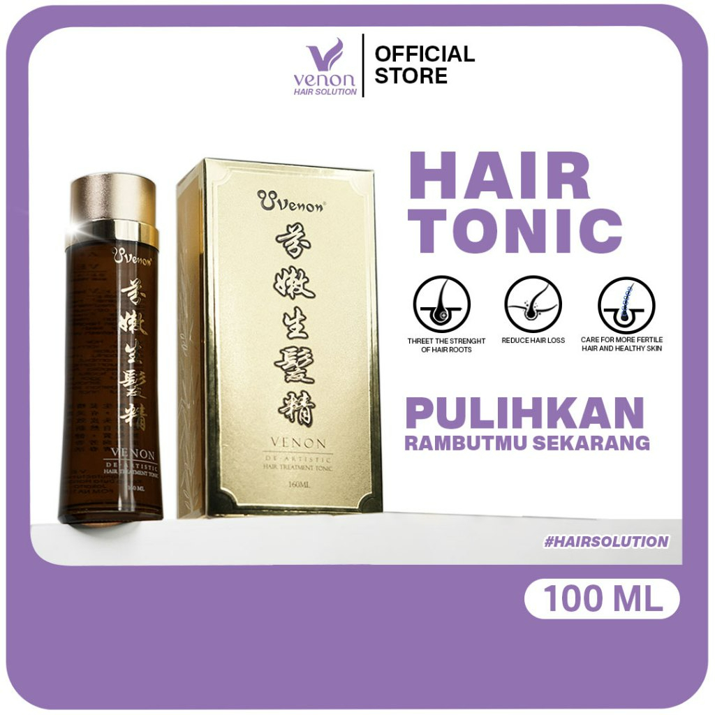 VENON Hair Tonic 160ml Tonic Rambut Rontok / Perawatan Rambut Rontok